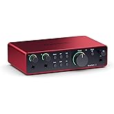 Focusrite Scarlett 2i2 4th Gen USB Audio Interface for Recording, Songwriting, Streaming and Podcasting — High-Fidelity, Stud