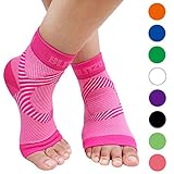 BLITZU Plantar Fasciitis Socks with Arch Support, Foot Care Compression Sleeve, Eases Swelling & Heel Spurs, Ankle Brace Support, Relieve Pain Fast Pink L-XL