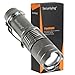 Securitying 3.5W 300 Lumens Mini XPE Q5 Zoomable LED Flashlight Adjustable Focus Portable LED Light Lamp Flashlight Torch - Silver