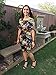 Floerns Women's Floral Short Sleeve Flower Print Bodycon Pencil Dress Navy M
