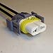 H11 HIGH TEMPERATURE CERAMIC Headlight Plug (Connector or Socket) Harness with USA made 14 GAUGE Wires and moisture seals