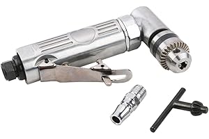 1/4'' 90 Degree Air Drill Pneumatic Drill Right Angle Drill Pneumatic Pistol Drill Pneumatic Drill Tool Power Screwdriver Dri