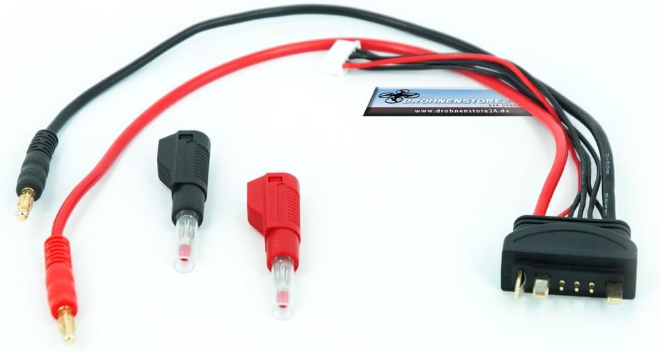 Drohnenstore24 DS24 Charger for Yuneec Typhoon H battery charging cable with contact plug Lipo Balancer Cable for Universal Chargers – Recommended Accessories – DS24 Edition
