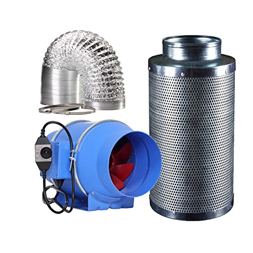 Mua Rural Grow 6 inch Inline Fan, 395 CFM Inline Duct Fan with Speed Controller, Ventilation Kit