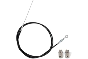 leediga 1 Pack Car Engine Throttle Cable, 71In Durable Metal Accelerator Controller Harness, Universal 8252-1390 ASW Automotive Connecting Line Accessories for Truck SUV Car (Black)