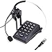 TelPal Dialpad Corded Telephone[Call Center] with Noise Cancelling RJ9 Headset,PC Recording for Small Offices and Home-Based Agents