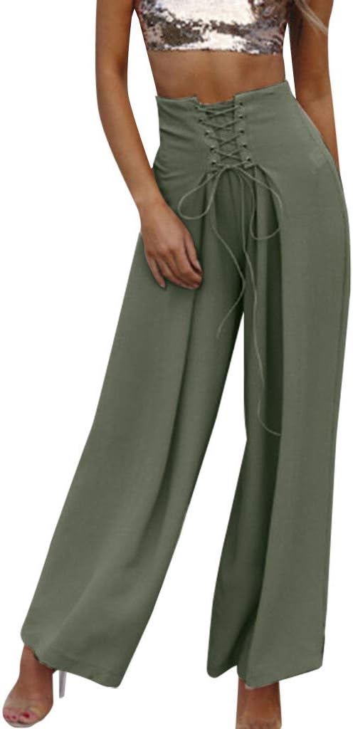 calças femininas largas