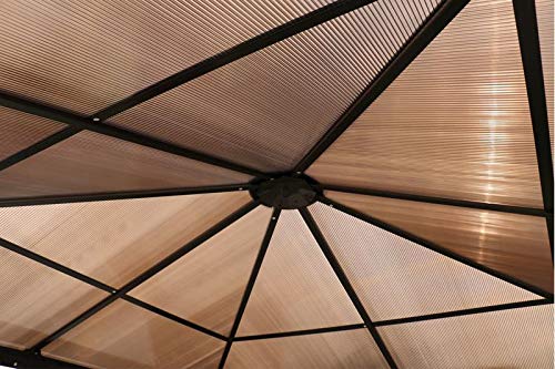 Outflexx Hardtop Pavillon, Aluminium, grau, 300 x 100 x 755 cm – Bild 8