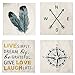 Unves Throw Pillow Covers, 18x18 Set of 4 Decorative Pillows Cotton Linen Sofa Couch Pillow Covers Bedroom Living Room Toss Pillows Throw Pillow Sets