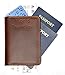 b.still Genuine Leather ID Card Passport Holder Cover Case Travel For Men Women