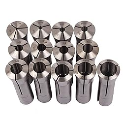 13pcs Precision R8 Collets Set 1/8 - 7/8" Mill