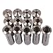 13pcs Precision R8 Collets Set 1/8 - 7/8" Mill Chuck Holder for Bridgeport .0006 Material:65Mn primary