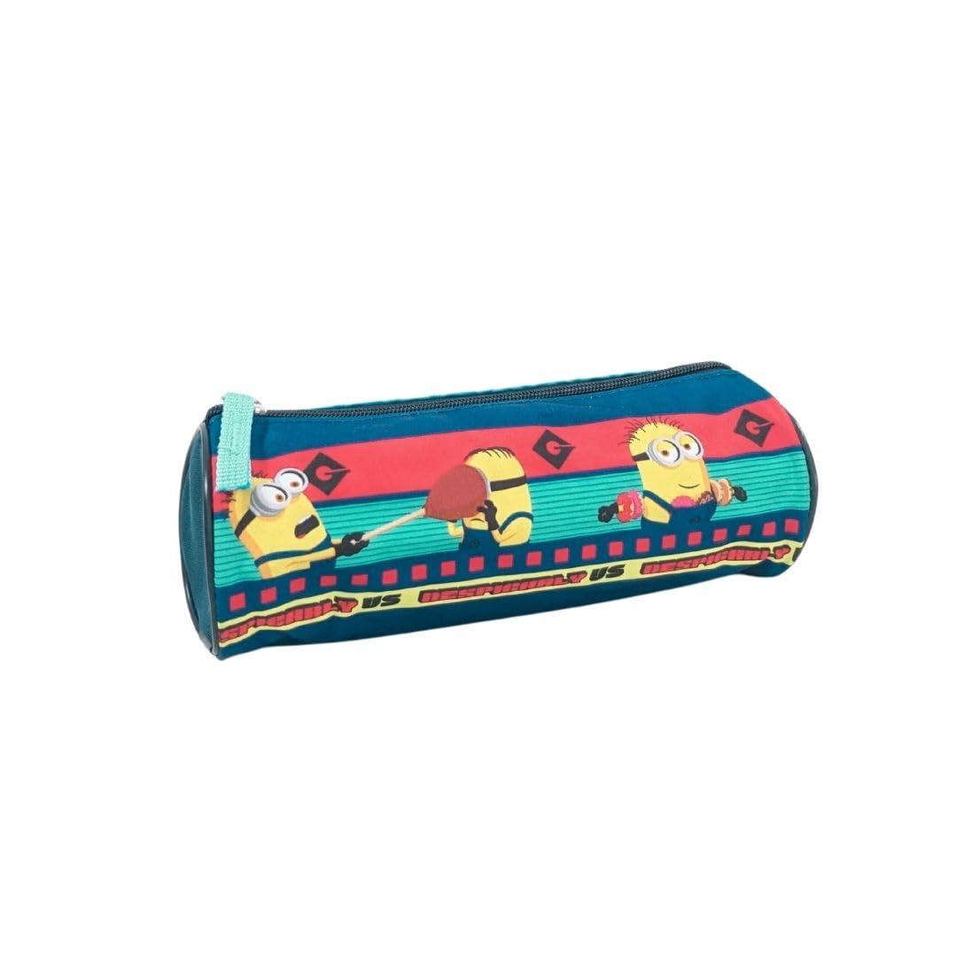 mybagstory – Pencil Case for Boys Minions – School – Primary – Kindergarten – Daycare – Boys Pencil Case – Size 22 cm – Gift Idea – Blue, Minions - Blue, Enfant