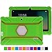 Turpro Rugged Defender Armor Shockproof Anti-slip Kids' Silicone Rubber Cover for Select 7-inch Android Tablets - Green