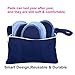 Reusable Natural Sanitary Napkins,Cotton Cloth Menstrual Maxi Pads Sets:2 Snap-on + 5 Cotton Liner Inserts, Eco-Friendly Soft Variety Pack Giving You The Comfort and Freedom You Need