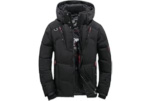 Thick Warm Winter Jacket Men Hooded Thicken Duck Down Parka Coat Casual Slim Down Mens Overcoat with Many Pockets