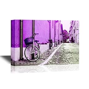 Canvas Wall Art - Old Street in Rome, Italy - Gallery Wrap Modern Home Art | Ready to Hang - 12x18 inches
