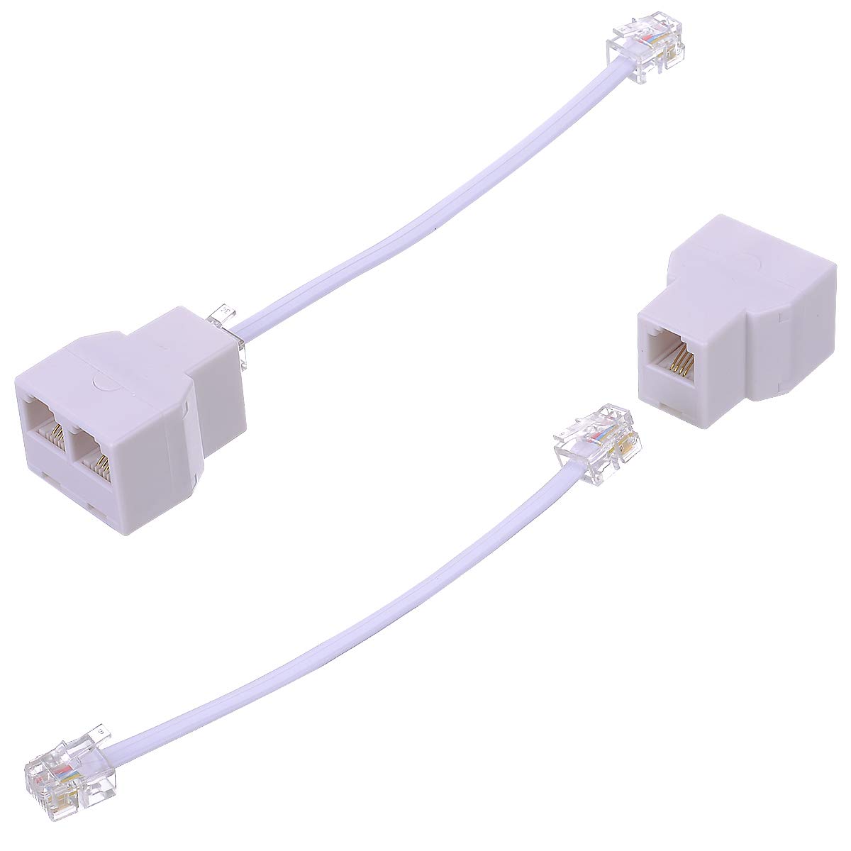 Telephone Line Cable Adapter,SHONCO Telephone Splitter,rj11 cable
