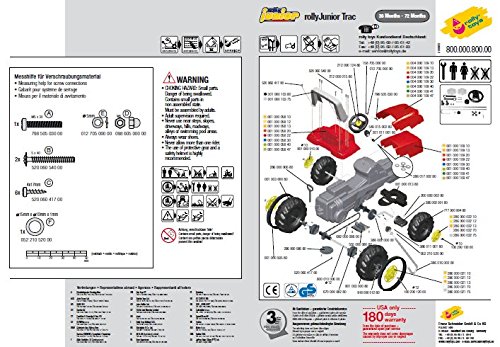 rolly toys JCB Construction Pedal Tractor: Backhoe Loader (Front Loader and Excavator/Digger), Youth Ages 3+ - Thumbnail 2