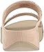 FitFlop Women's Flare Strobe Slide Sandals, gold, 8 M US