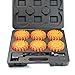XtremepowerUS 6-Packs LED Road Flares Emergency Lights Rechargeable Led Road Flare Beacon Light Charger & Carrying Case