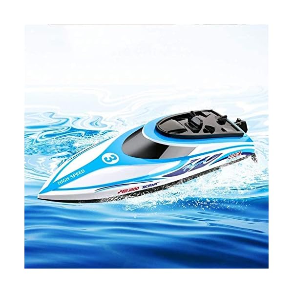 Zhangl 30 km/h Brushless Hochgeschwindigkeitsfernsteuerungsboot 2,4 GHz 4-Kanal Professionelle RC Speedboat Anti… – Bild 3