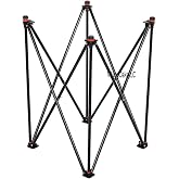 VikingOaksLLC Professional Carrom Board Stand, Adjustable Metal Folding Design, Four-Fold Compact Storage, Indoor Game Accessory