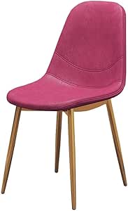 Natiya Silla De Comedor Patas De Hierro De Cuero Modernas para Comedor
