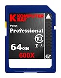 Komputerbay 64GB SDXC Secure Digital Extended Capacity Speed Class 10 600X UHS-I Ultra High Speed Flash Memory Card 40MB/s Write 90MB/s Read 64 GB