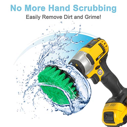 ProSMF Drill Brush Power Scrubber Set Cleaning Brushes for Kitchen Stove Oven Counters