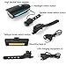 Bike Light, Arespark Super Bright Waterproof Bicycle Light, 550 LM USB Rechargeable Front and Rear Bike Light Set, with 120 DB Loud Horn, 1200mah Lithium Battery, 3 Light Mode Options