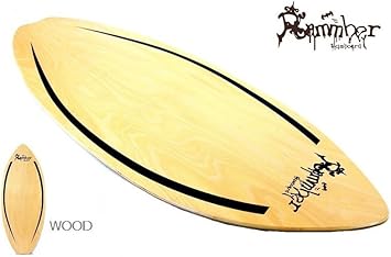 Amazon ウッド スキムボード Rammber Skim Board Wood Pro Model ランバースキム ウッドプロモデル Wood フラットスキム 110cm Rammber スキムボード