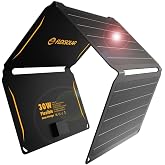 FlexSolar 30W Solar Charger, ETFE FPanel with QC3.0 18W USB-A/USB-C | Portable and IP67 Waterproof - Fast Charging for Phones, Tablets, Power Banks in Camping Hiking Outdoor