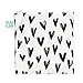 Bumkins Sandwich Bag / Snack Bag, Reusable Fabric, Washable, Food Safe, BPA Free, 7x7 – Black Hearts