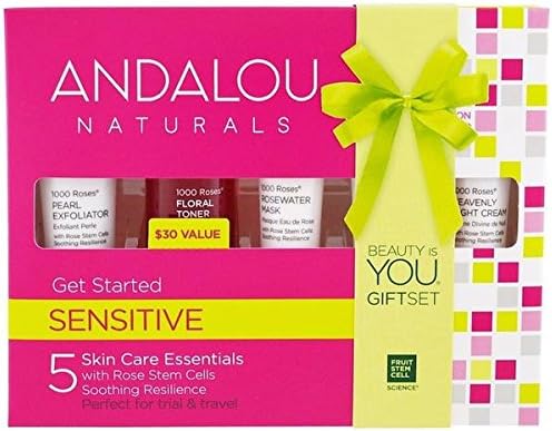 Andalou Naturals 1000 Roses 5 Pieces Get Started Kit