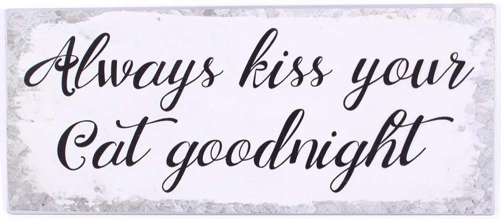 Sign - Always kiss your cat goodnight