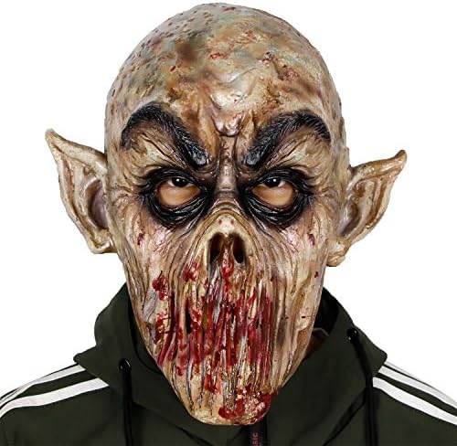 Molezu Vampire Mask, Scary Kurten Monster Mask, Halloween Costume Party Latex Zombie Mask