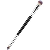 Eyeshadow Brush Eye Makeup Brush Professional Blending Eyeshadow Makeup Brushes for Concealer Eyebrows Eyeliner Soft Hairs Makeup Tool (Black-EB02)