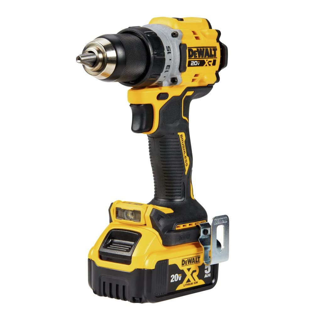 DEWALT 20V MAX* XR® Brushless Cordless 1/2 in. Drill/Driver Kit (DCD800P1), Yellow