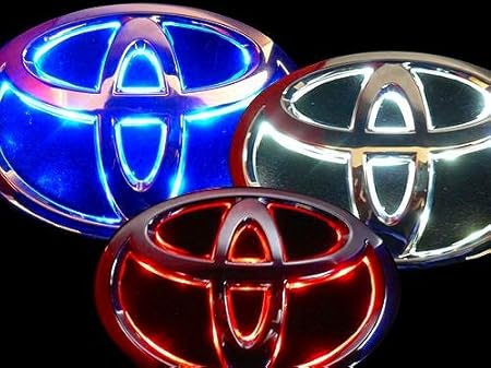 Amazon Xxxx Lighting Ledエンブレム ツインカラー 日産汎用 青 赤 ブレーキで色が変化 Ni B R Ledバルブ 車 バイク