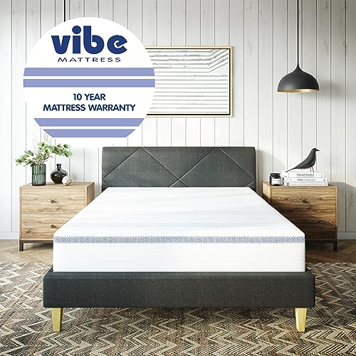 Vibe Gel Memory Foam Mattress, 12Inch CertiPURUS Certified BedinaBox, King, White Pricepulse