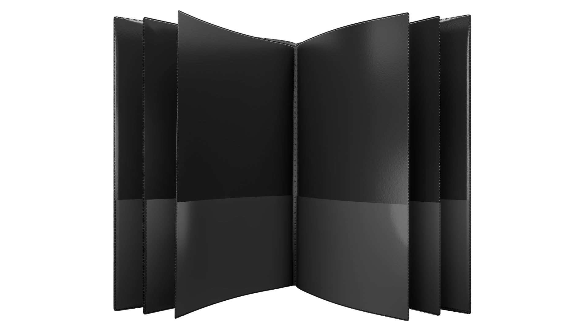 Photo 1 of Nicky's® Multi Pocket Organizer, 10 or 14 Page Folder, Water Proof, Patented Tear-Resistant, Flexible Plastic, Proudly Made in USA, Binder Substitute. (10-in-1 Black)
