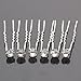 Leegoal 6 pcs Crystal Rhinestones Hair Pins