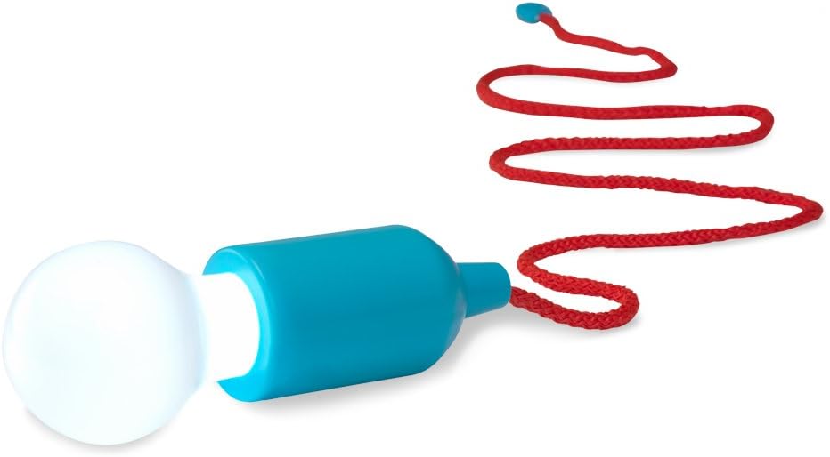 Portable Retro Anywhere Outdoor Battery Bright LED Pull Cord Light Bulb