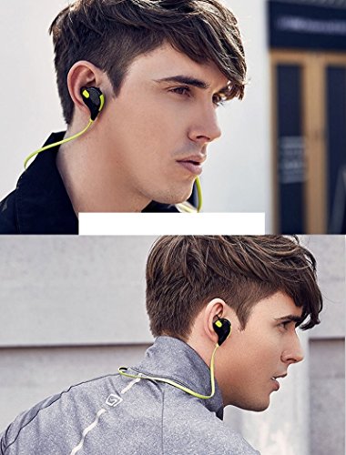 Prime wireless bluetooth headset - Hands free noise cancelling with microphone - Best over ear waterproofing headphones for sports 4.1 version portable for use with iPhones, Androids and most devices - Thumbnail 2