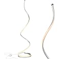 Brightech Allure 37-Inch LED Spiral Floor Lamp - Dimmable Modern Design For Living Room & Office