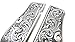 Sri Lanna Aluminum Hand Engraved Browning Hi Power 9mm Gun Grips Flower #02