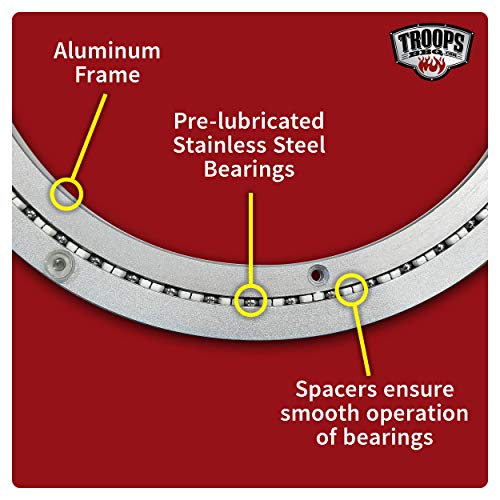 TROOPS BBQ Lazy Susan Turntable Ring Commercial Aluminum Lazy Susan