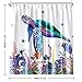 MACOFE Sea Turtle Shower Curtain Set with Hooks,Nautical Ocean Shower Curtains for Bathroom,Washable Fabric Color Bathroom Curtainr Multiple Size