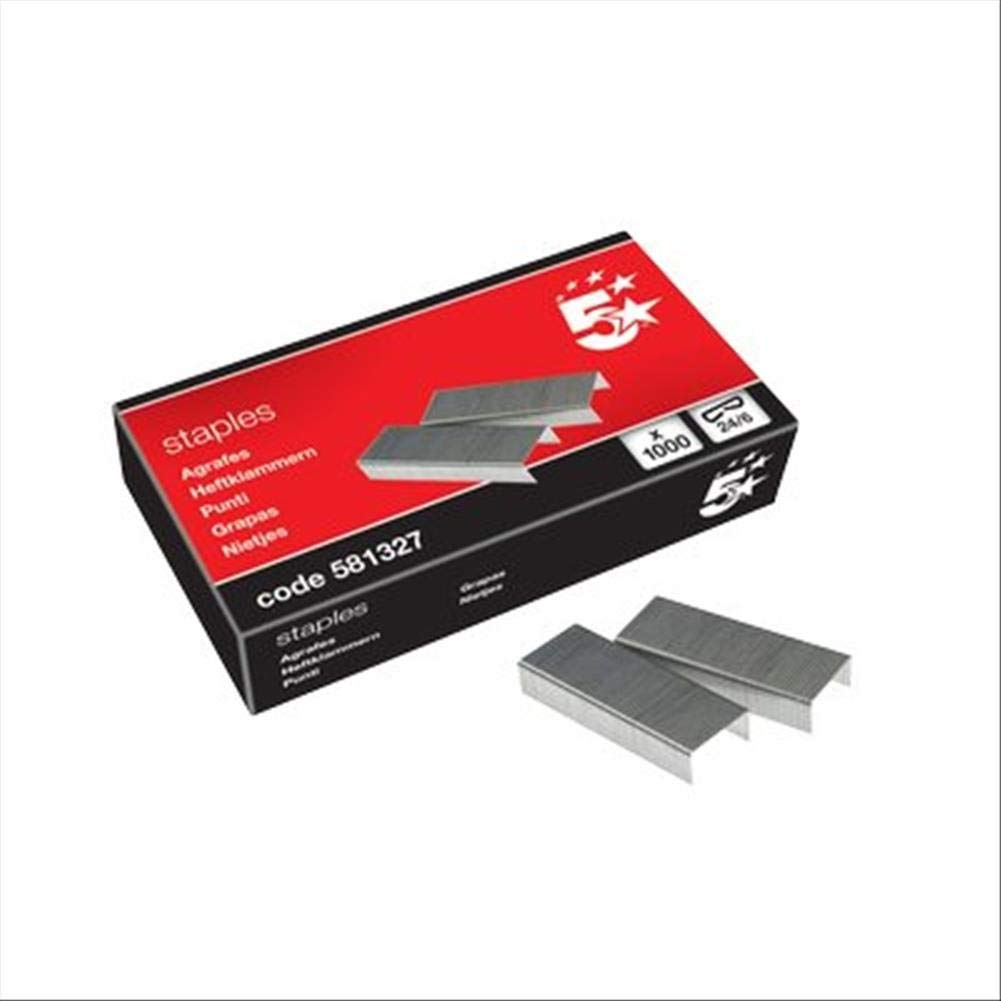 5 Star Staples 24-6 Ref 581327 [Box 1000] , Pack of 1